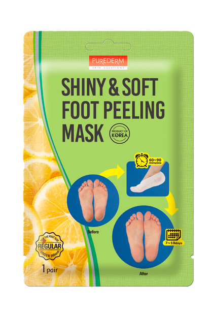 Shiny & soft peeling foot mask – Mascarilla peeling de pies